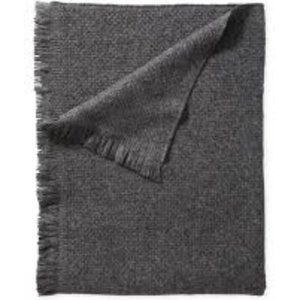New! Serena & Lily Milo Alpaca Throw Charcoal Grey